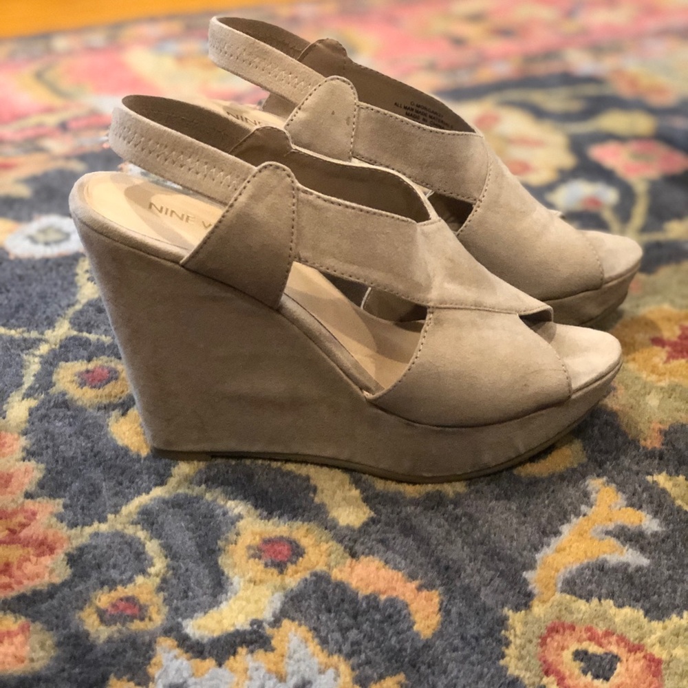 Nine West Spring Sling Back Wedges.